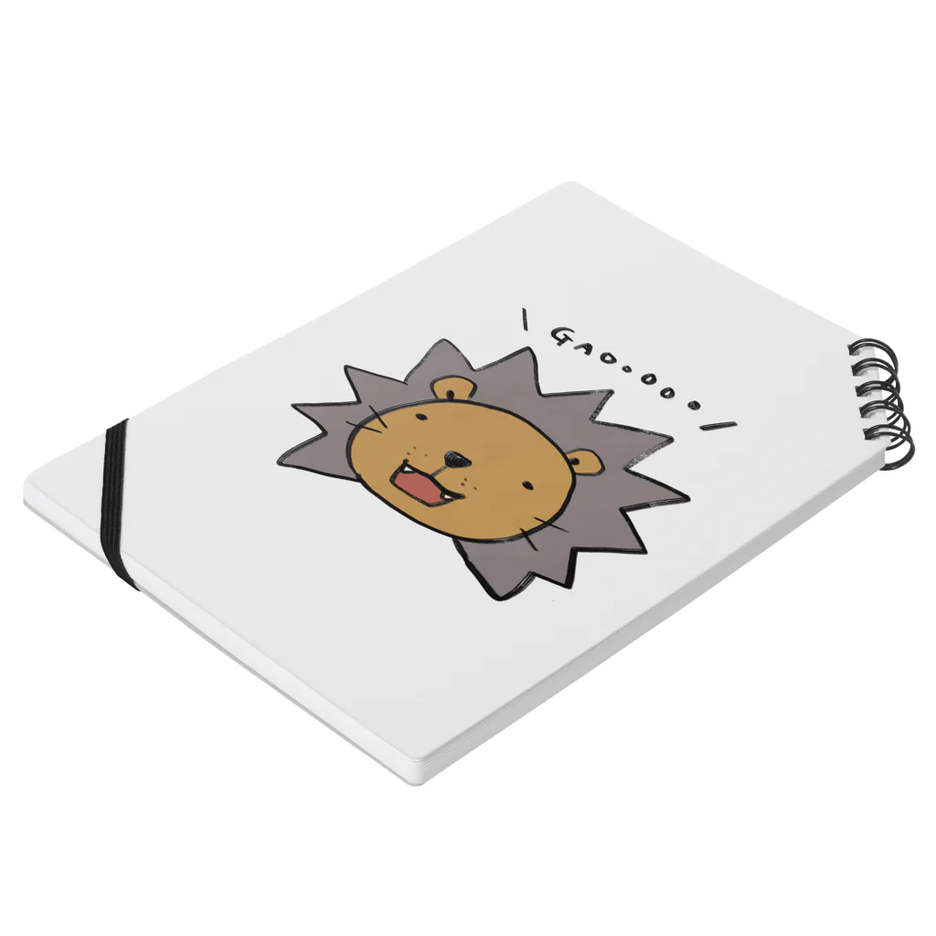 よってらっしゃいみてらっしゃいのがおーくん Notebook :placed flat