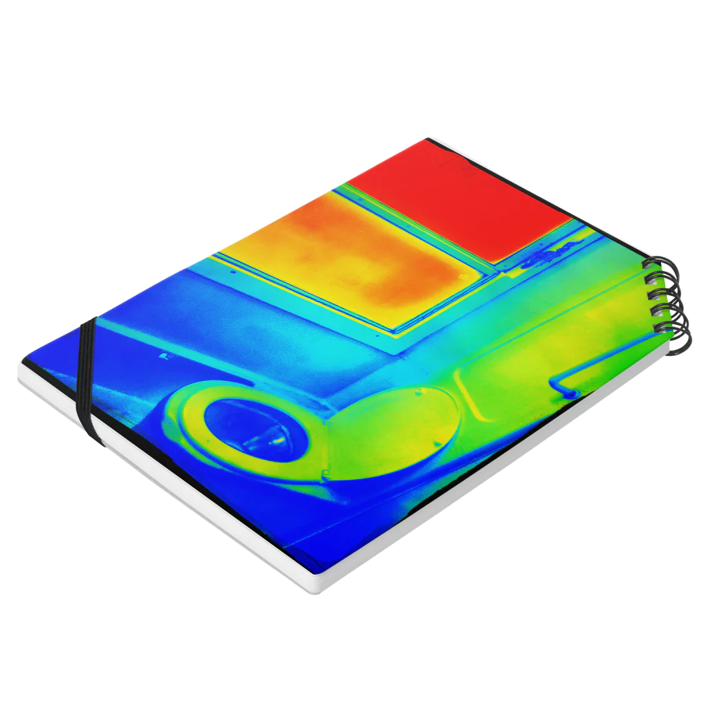 Metal_Mania_Sayukiのポーランドの列車トイレ(サイケデリックver.) Notebook :placed flat