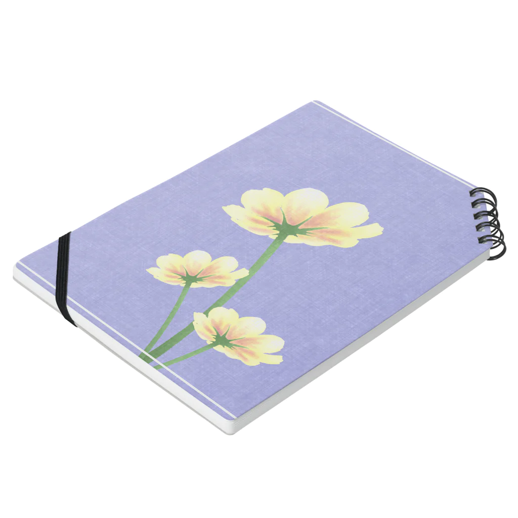 こむぎのflower Notebook :placed flat