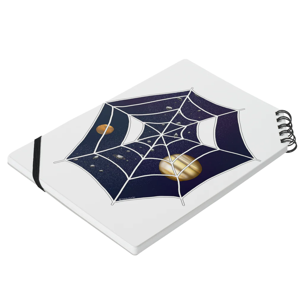 Cosmic TM colorsのSpider☆Planets Notebook :placed flat