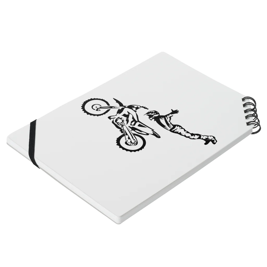 LiXEEDJAPANのフリースタイルモトクロス Notebook :placed flat