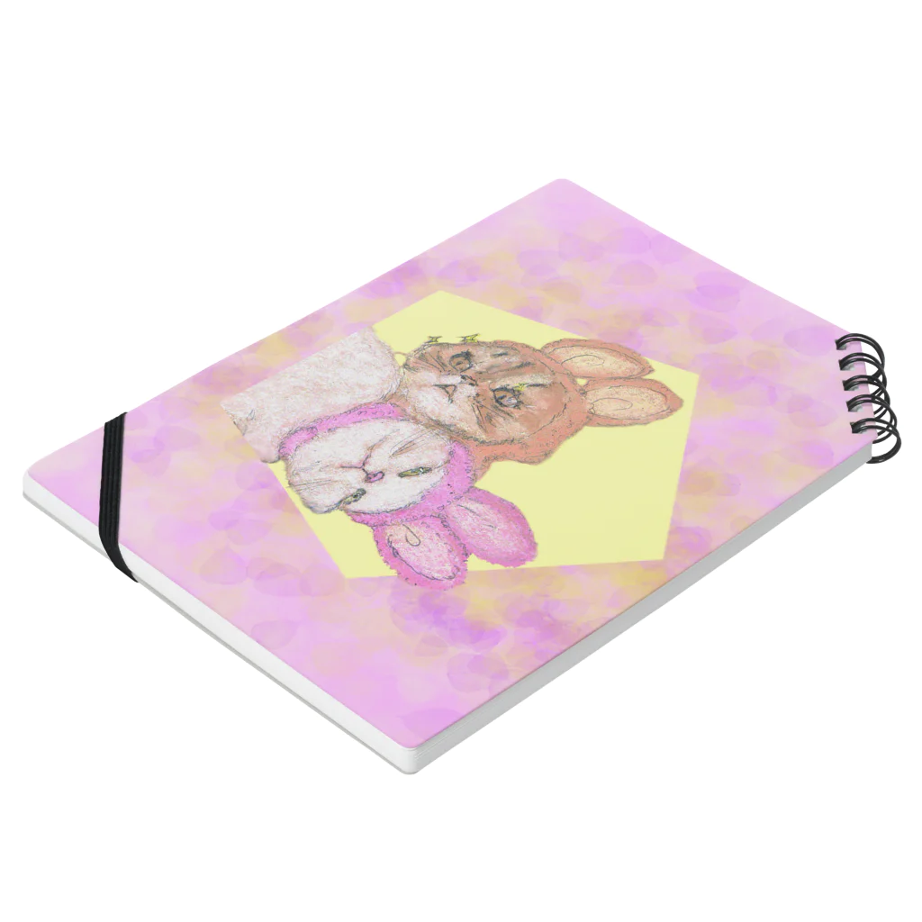 erichandmade × eric_joy_のうさねこずPINK Notebook :placed flat