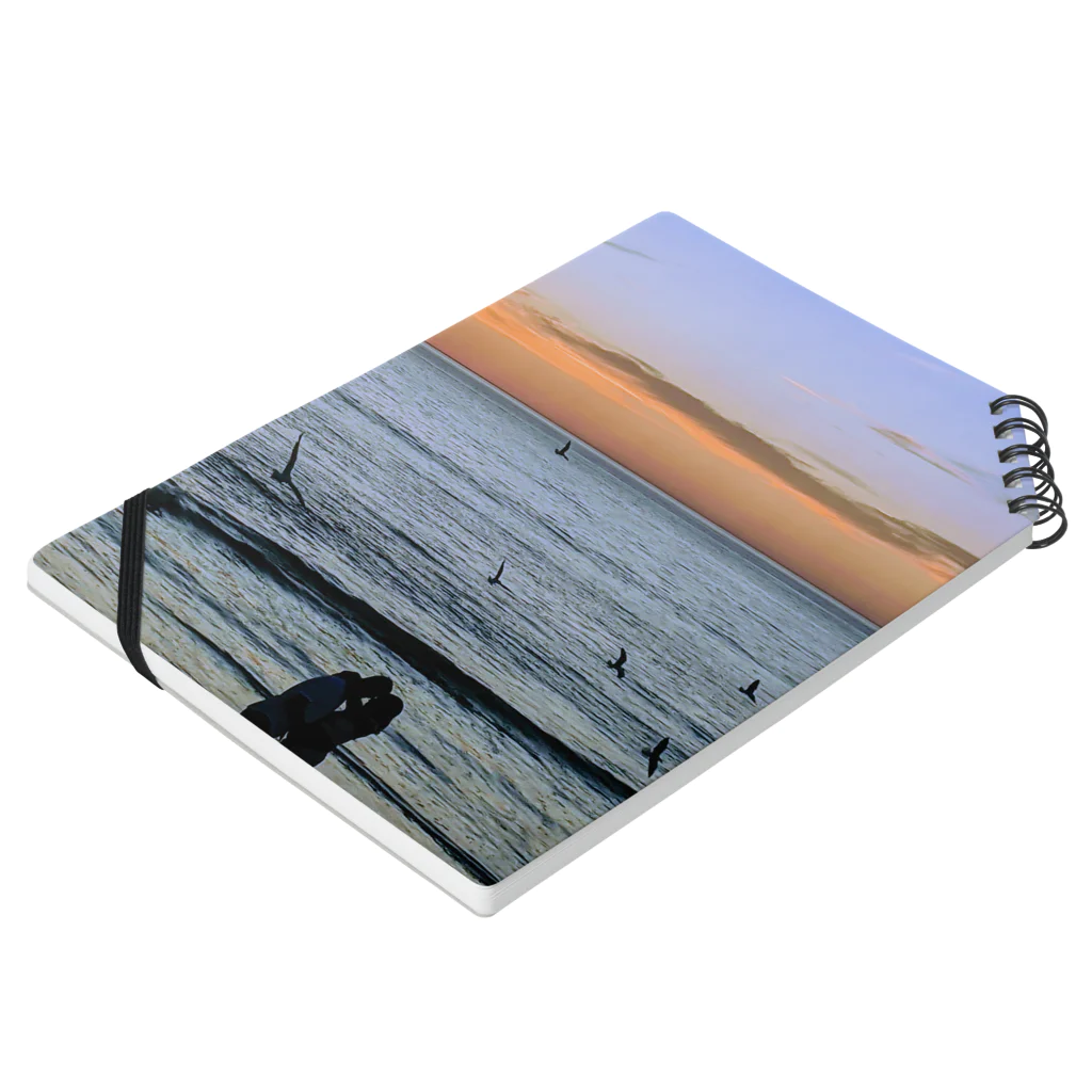 hairycowのsunset Notebook :placed flat