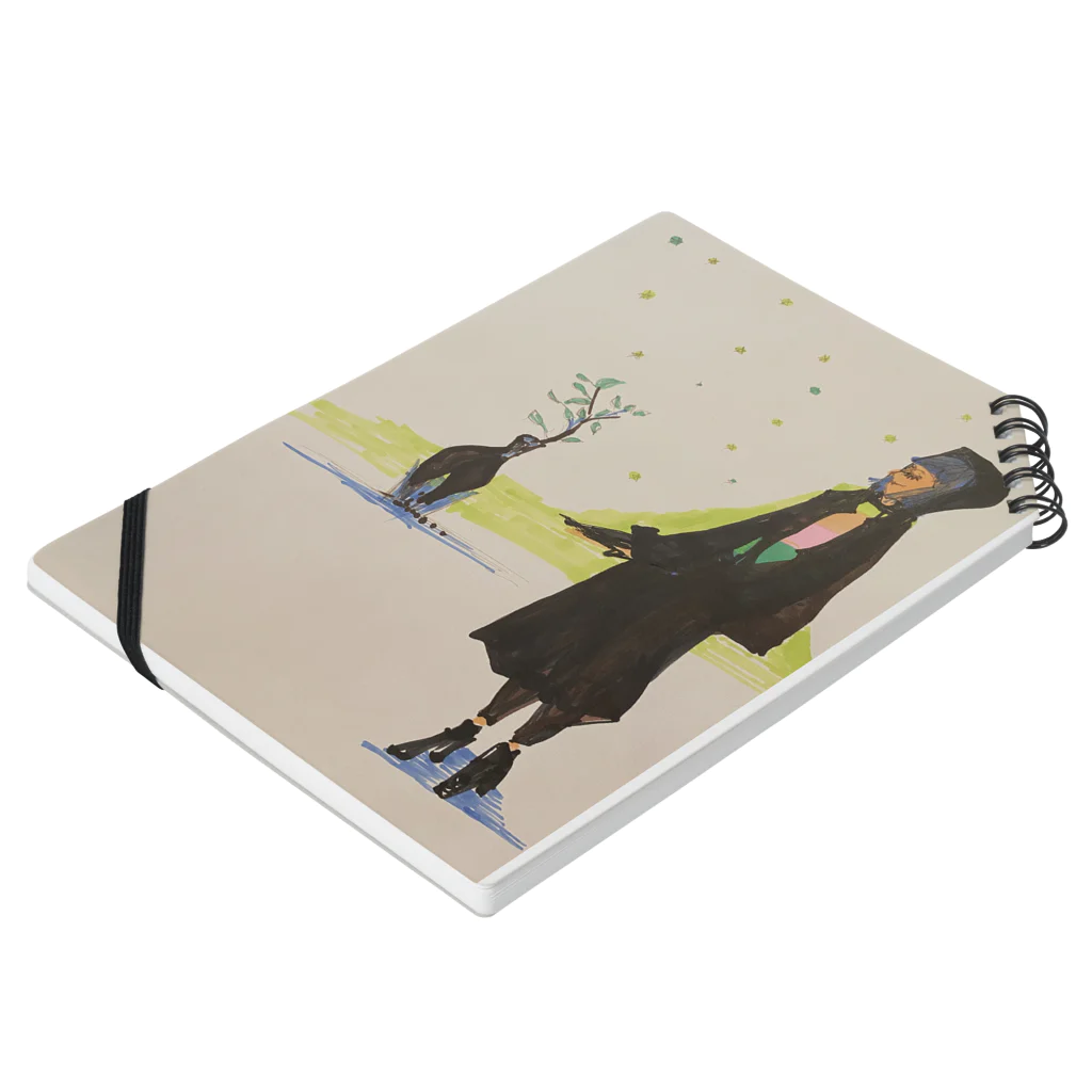 umitotsukino.Risaのガジュマル女　Come with me Notebook :placed flat