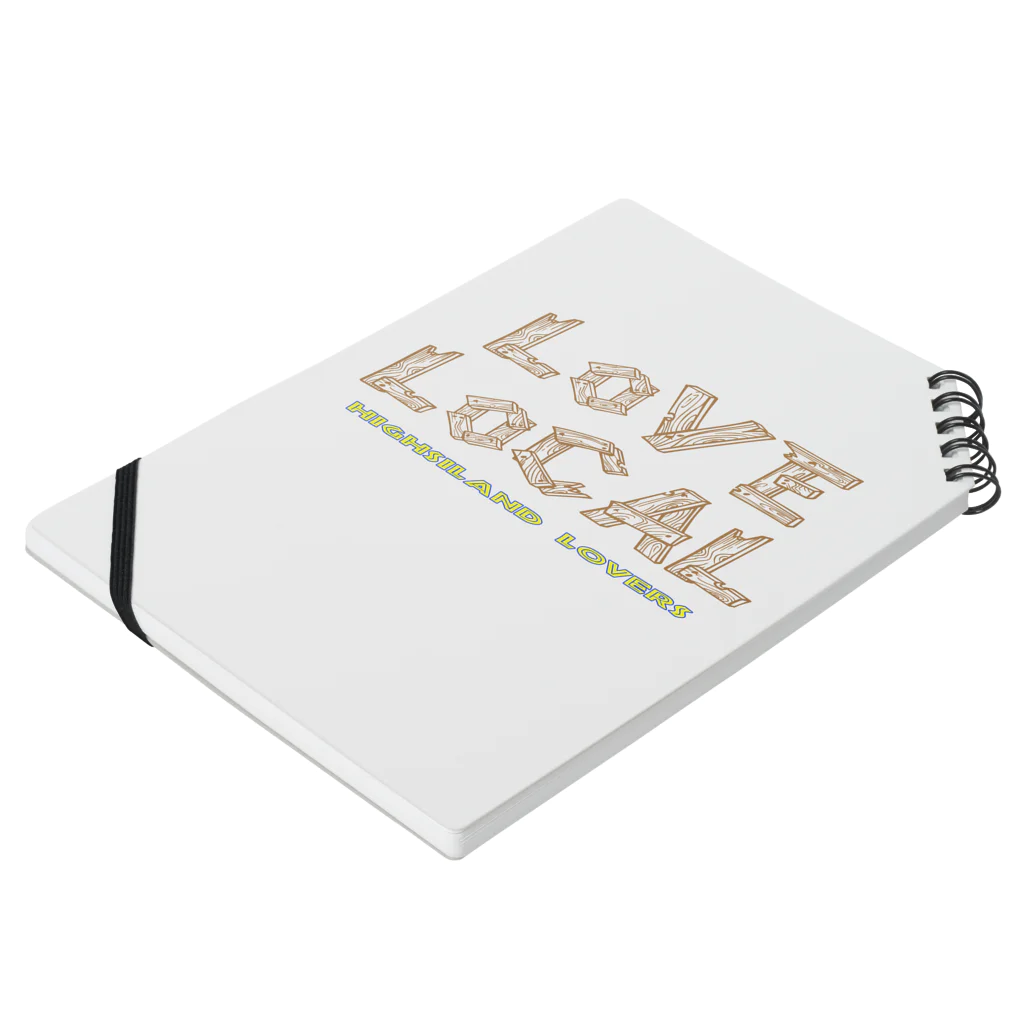 LOVE LOCAL JAPAN.orgのLoVE LoCAL Notebook :placed flat