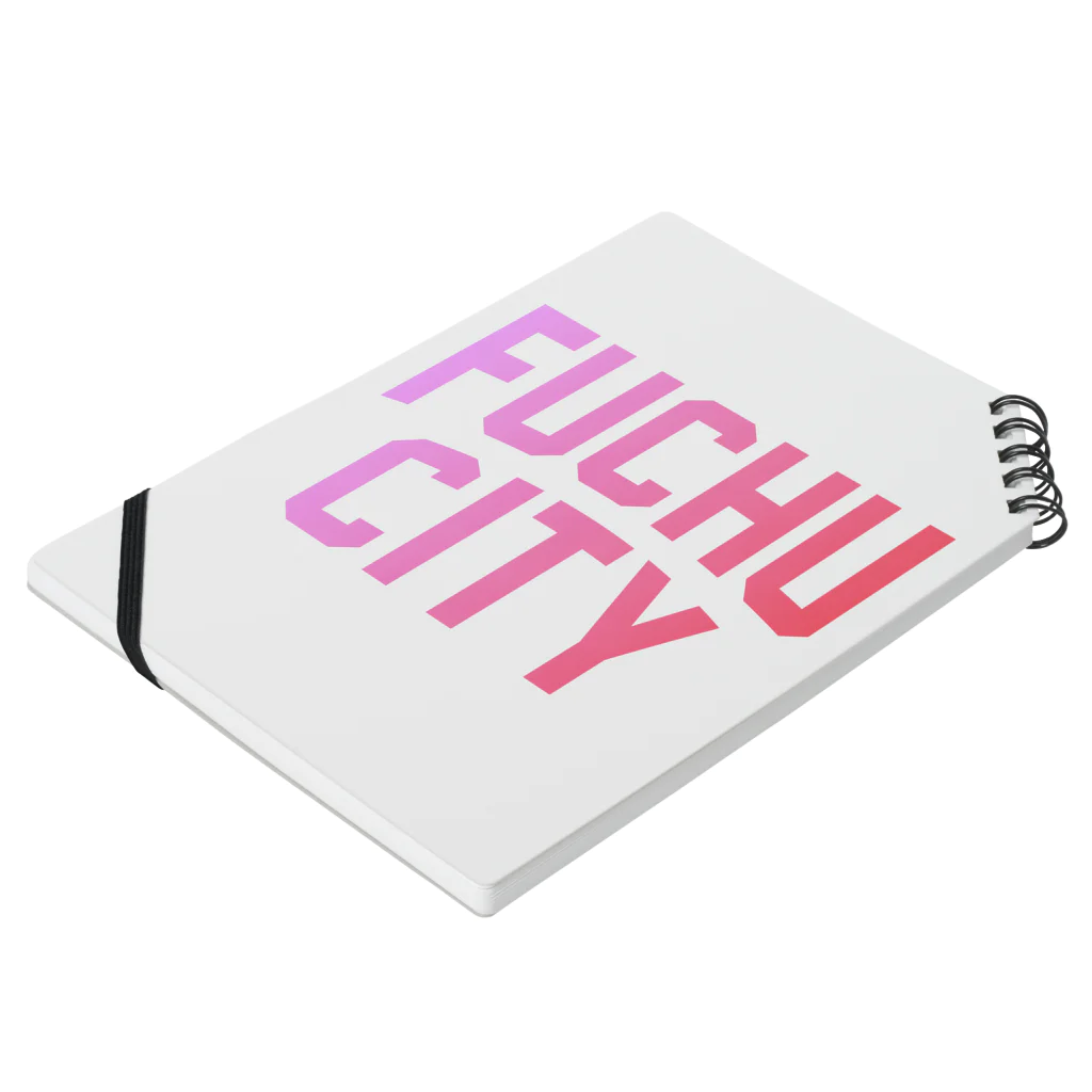 JIMOTOE Wear Local Japanの府中市 FUCHU CITY Notebook :placed flat