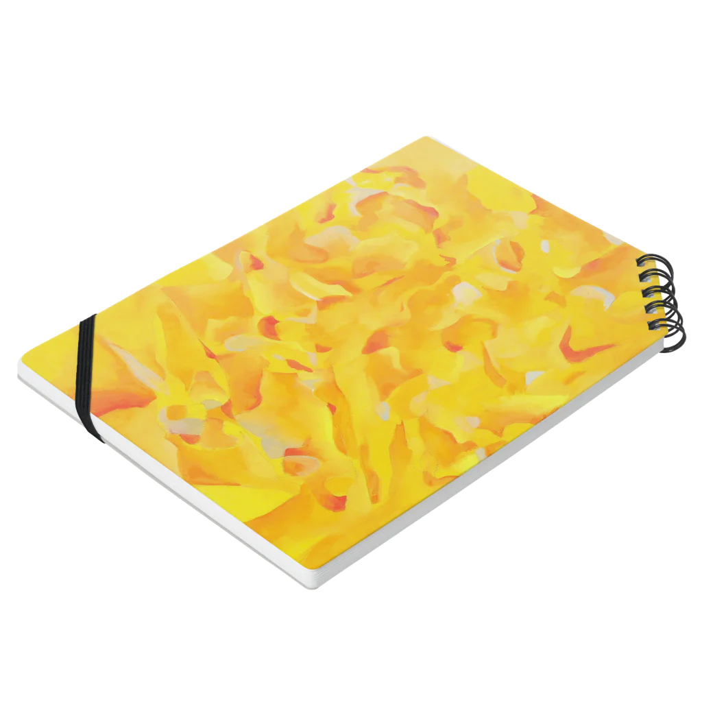 TULIPのYellow wave Notebook :placed flat