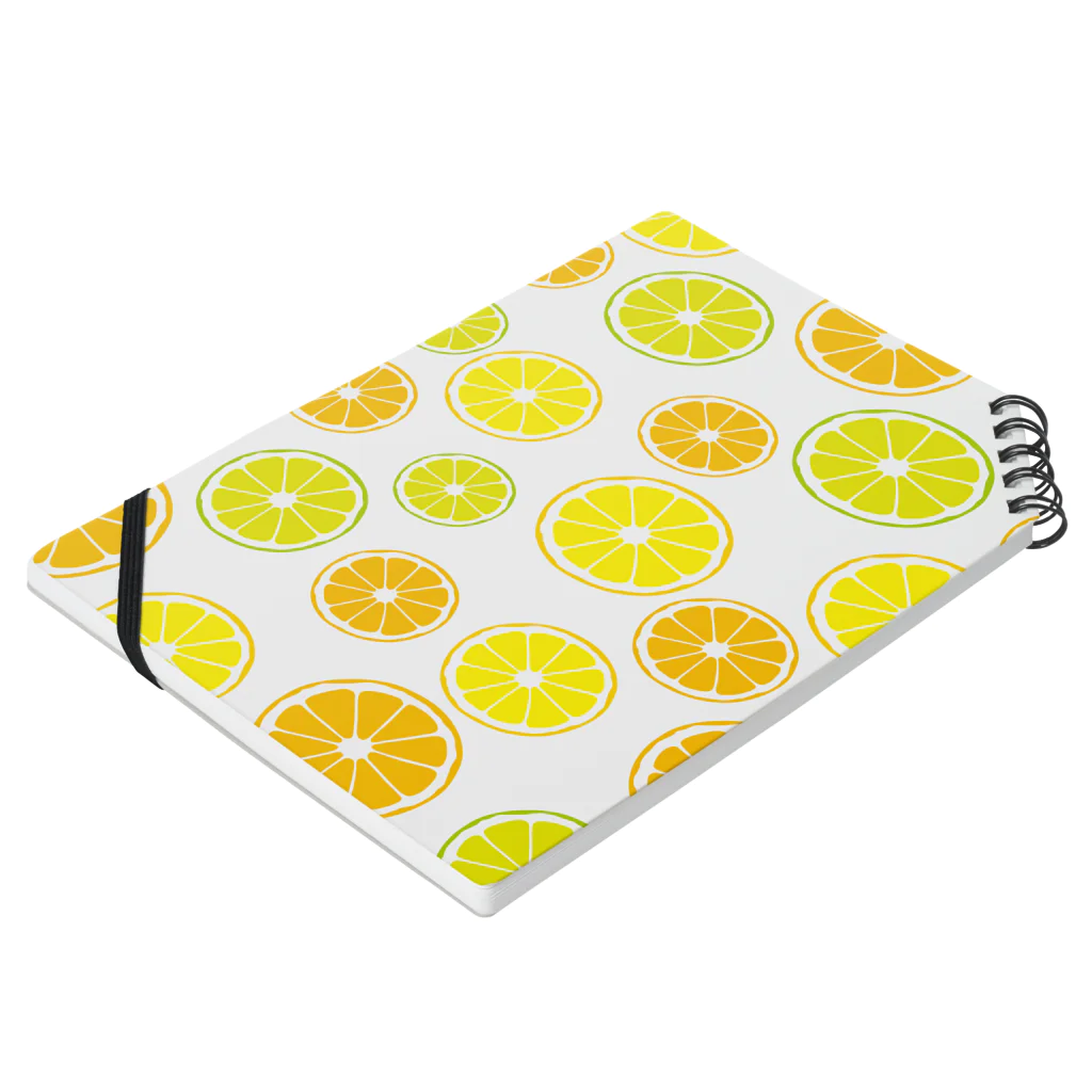 photo-kiokuのオレンジ＆レモン＆ライム  Notebook :placed flat