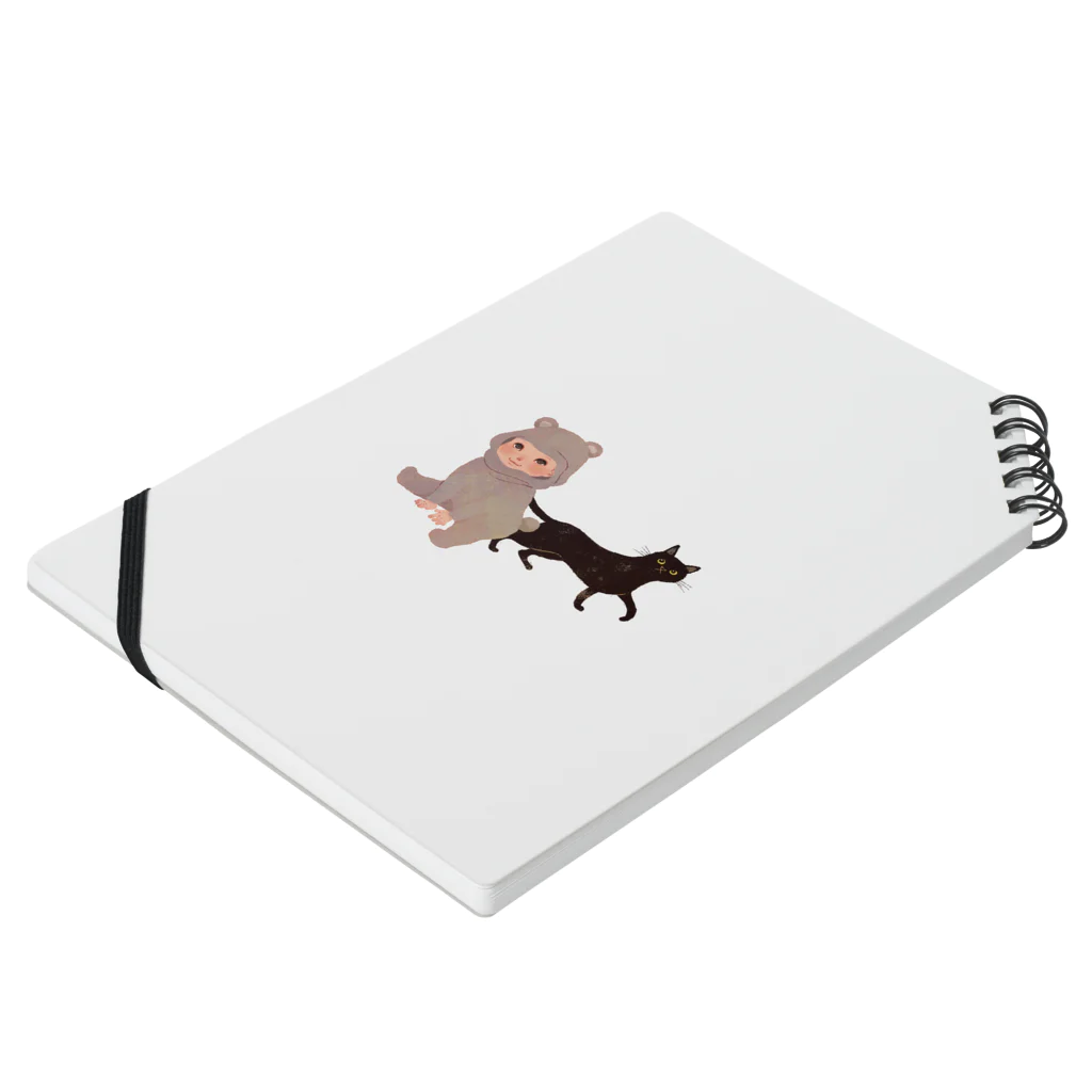 吉岡ゆうこ　オンラインショップのBearBaby&Cat Notebook :placed flat