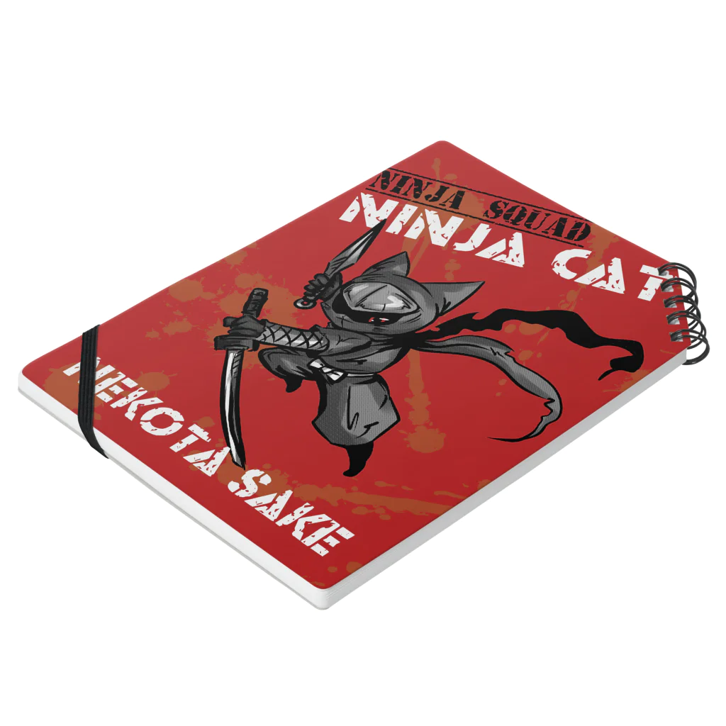 NINJA WARSのNINJA CAT Notebook :placed flat