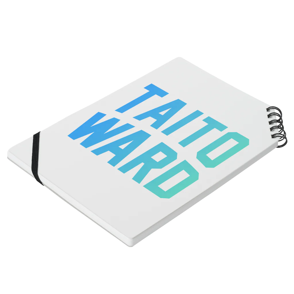 JIMOTO Wear Local Japanの台東区 TAITO WARD Notebook :placed flat