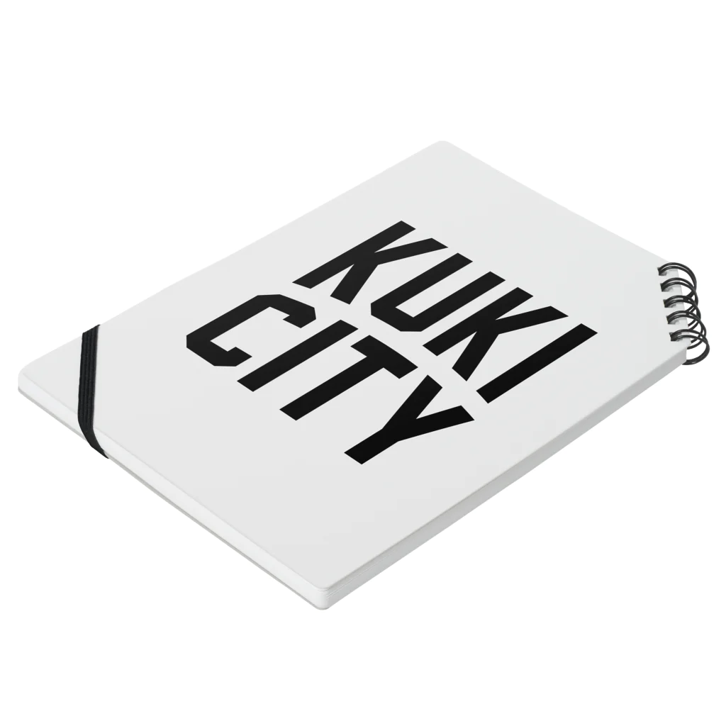 JIMOTO Wear Local Japanの久喜市 KUKI CITY ノートの平置き