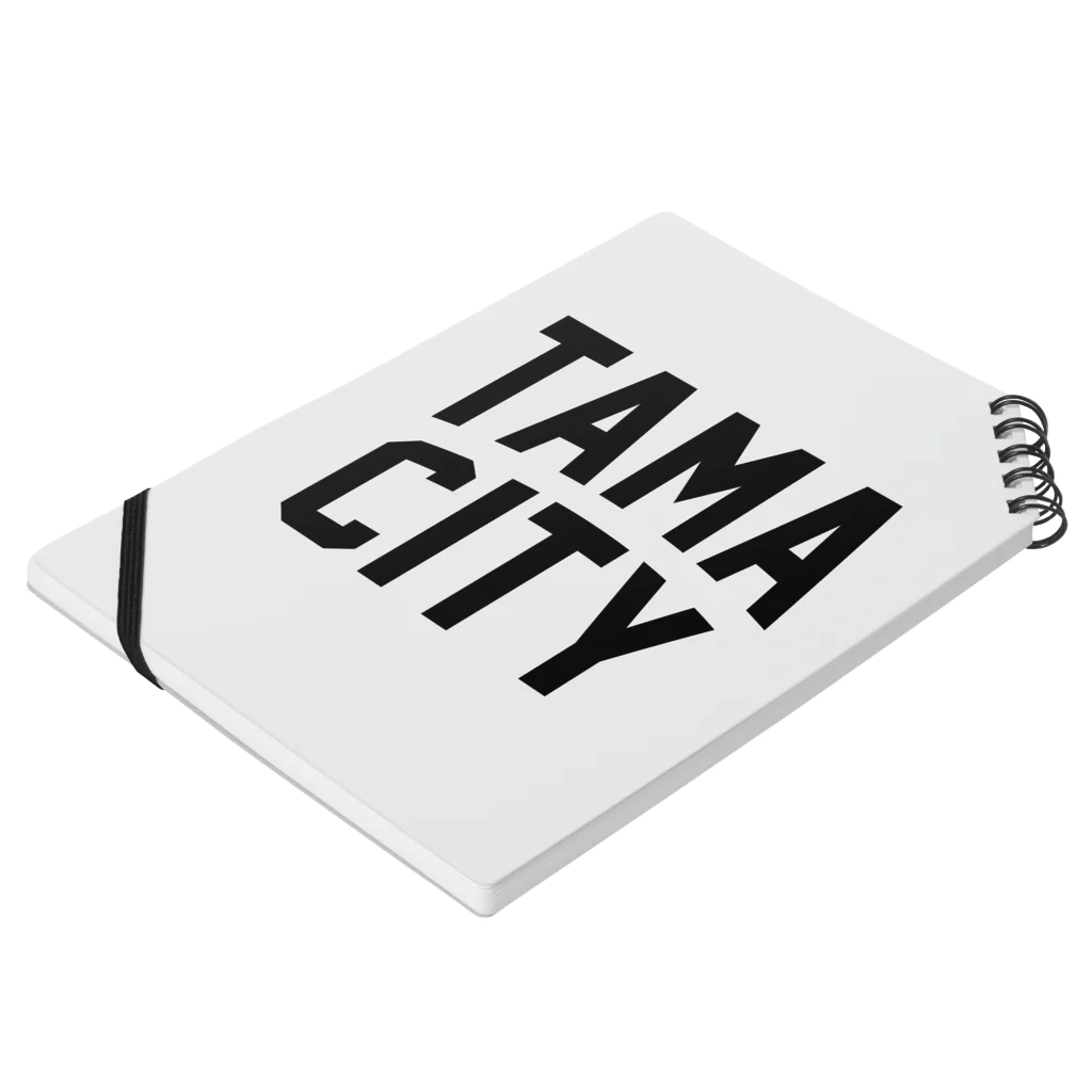 JIMOTOE Wear Local Japanの多摩市 TAMA CITY Notebook :placed flat