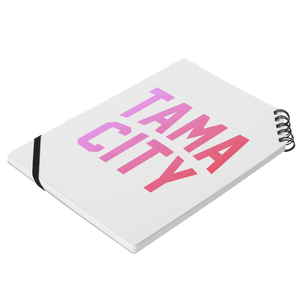 JIMOTOE Wear Local Japanの多摩市 TAMA CITY Notebook :placed flat