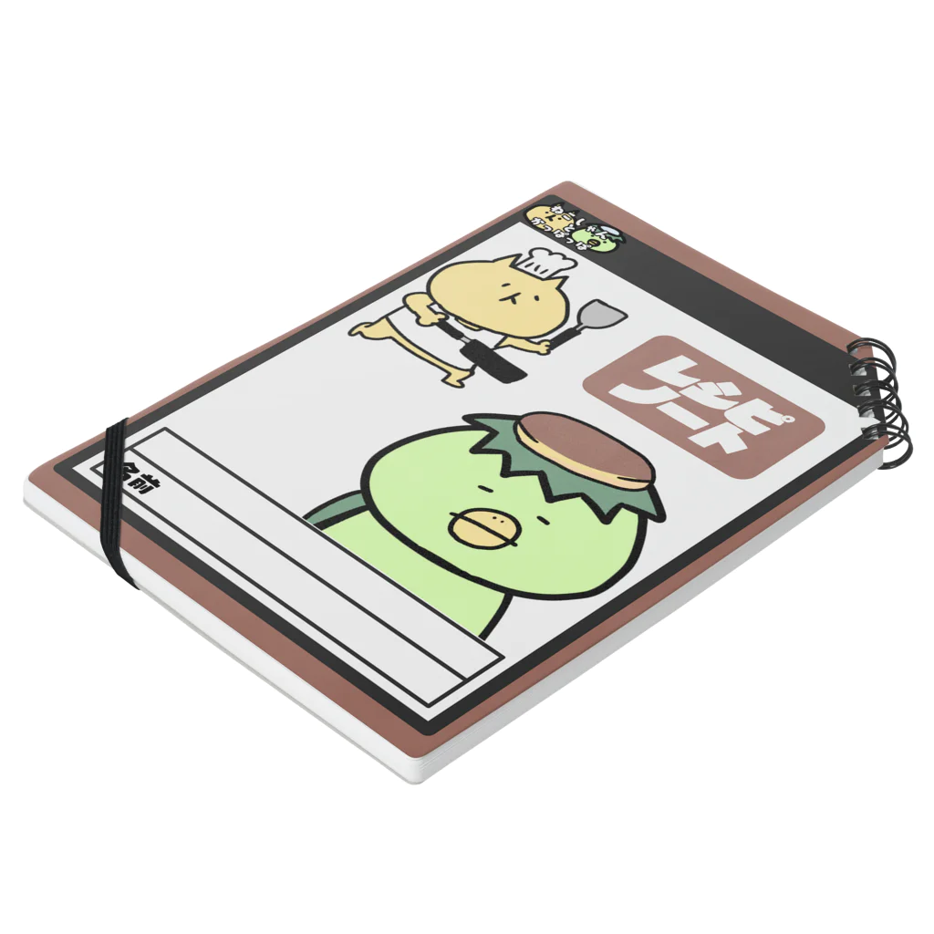 ねこねこむキャラクターショップのねこかっぱ　レシピノート Notebook :placed flat