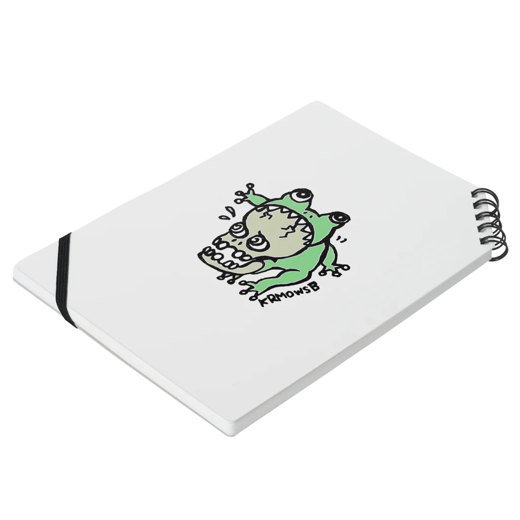 Kurumiのfrog & skull Notebook :placed flat