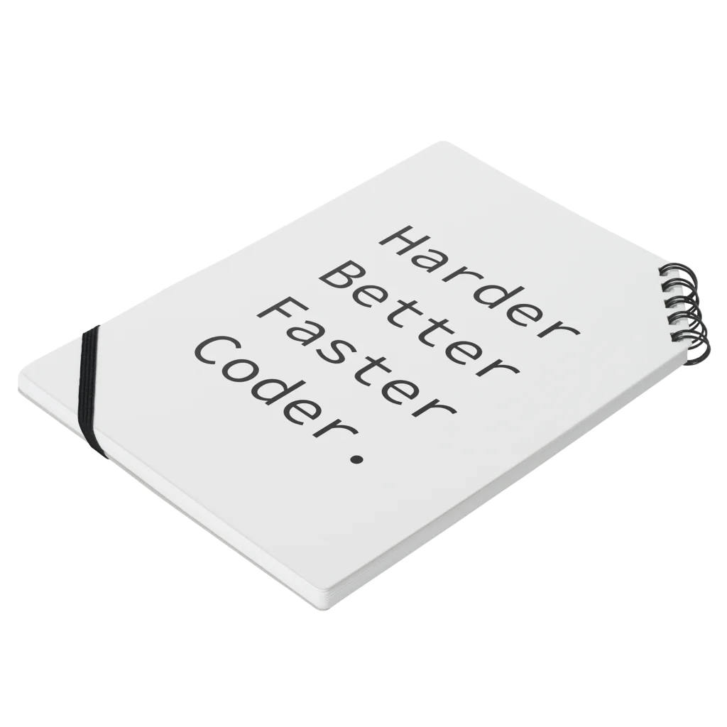 くろふね@PokemonGOの日本代表のHarder Better Faster Coder. (Source Code Pro ver.) Notebook :placed flat