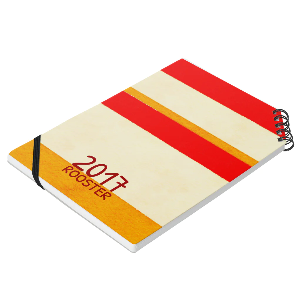 wizclipsの2017/Rooster Notebook :placed flat