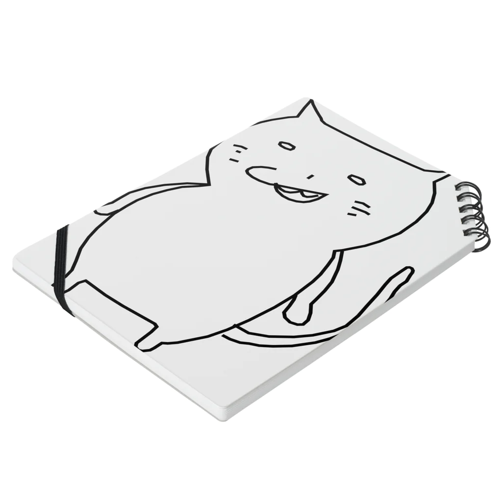 わんだわんのやきいもや けたねこ Notebook :placed flat