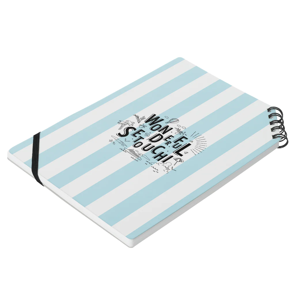 RYOBI-SHODOSHIMA STOREのWONDERFUL SETOUCHI BLUE Notebook :placed flat