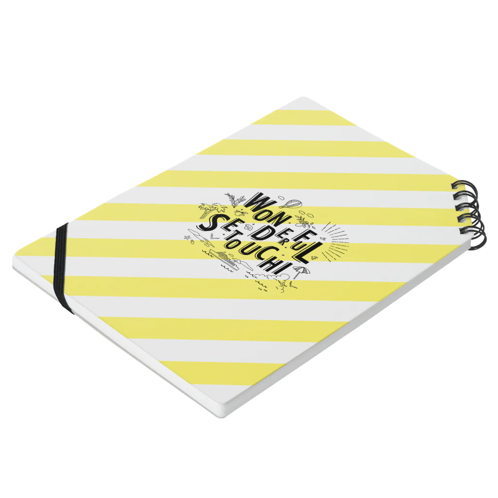 RYOBI-SHODOSHIMA STOREのWONDERFUL SETOUCHI YELLOW Notebook :placed flat