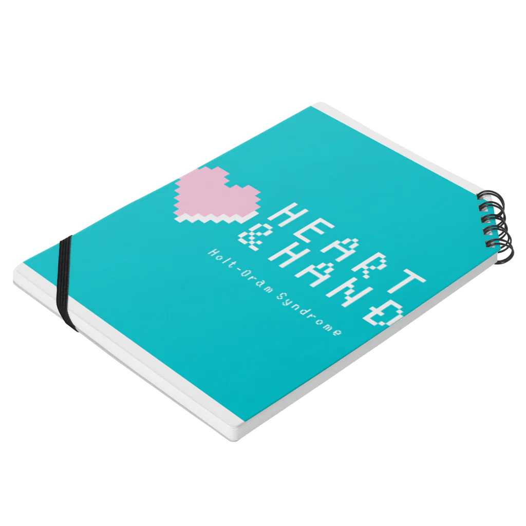 ハート&ハンドのHeart & Hand のややグリーンオリジナルアイテム Notebook :placed flat