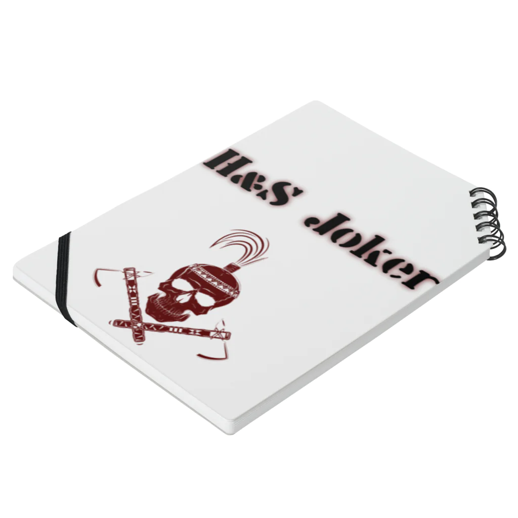 H-S_Jokerのロゴアイテム Notebook :placed flat