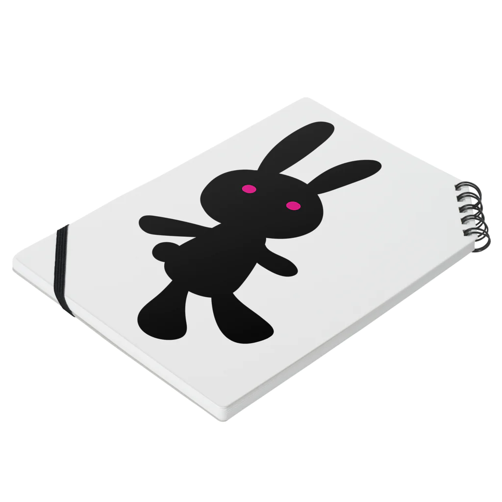 赤目の黒うさぎ / CHOTTOPOINTのノート通販 ∞ SUZURI(スズリ) 赤目の黒うさぎ / CHOTTOPOINTのノート通販 ∞ SUZURI(スズリ)