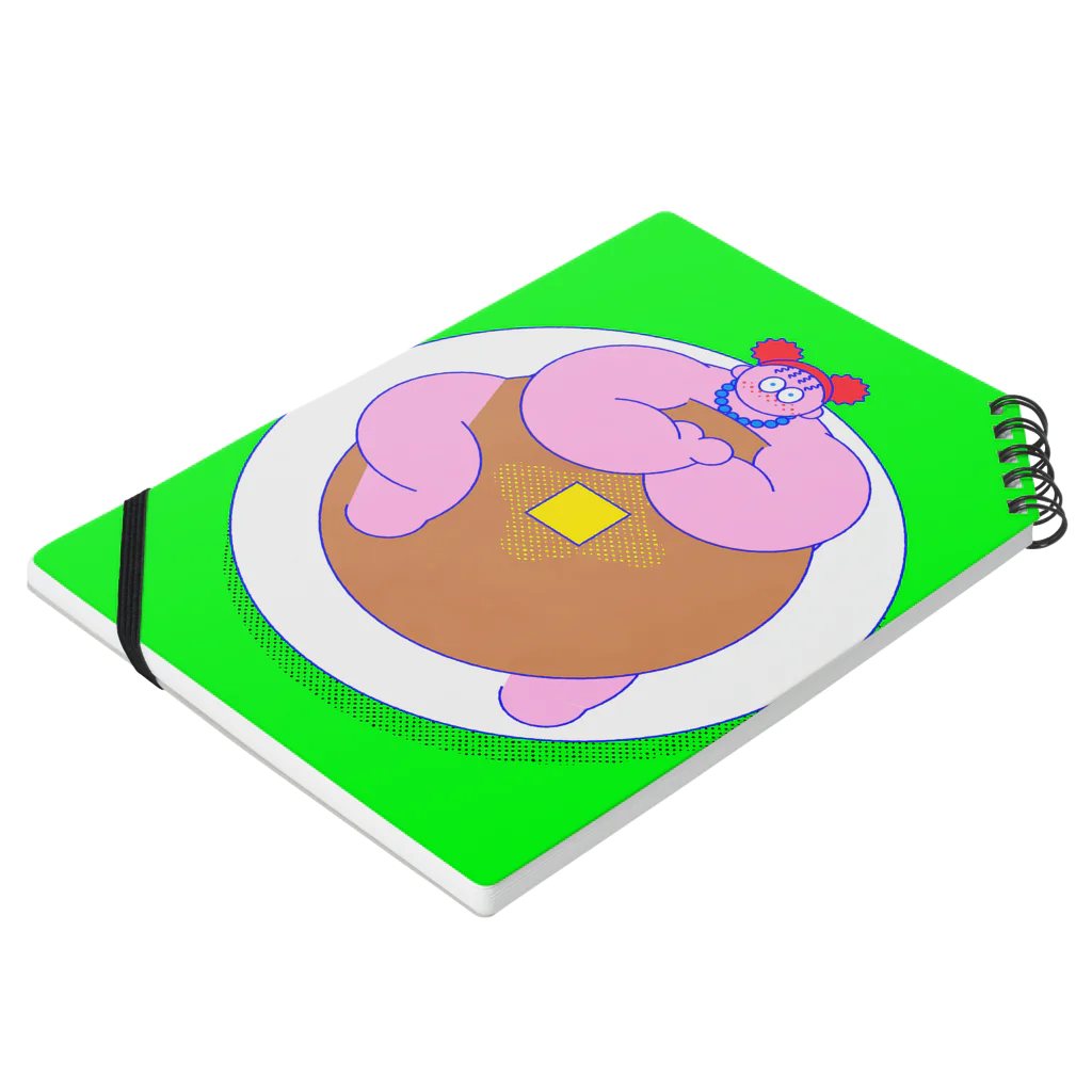 ぽωずのPANCAKE Notebook :placed flat