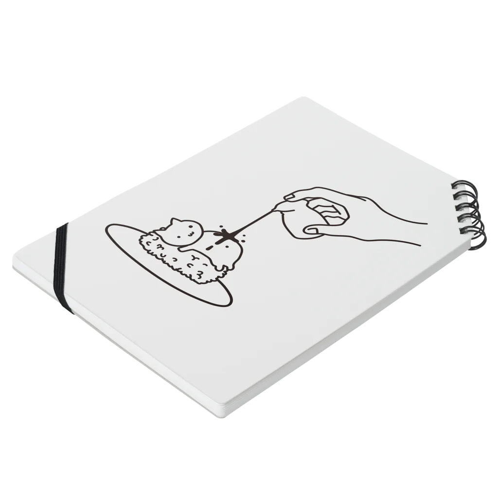 かぶとらのゆるいねこ　「すしねこ」 Notebook :placed flat