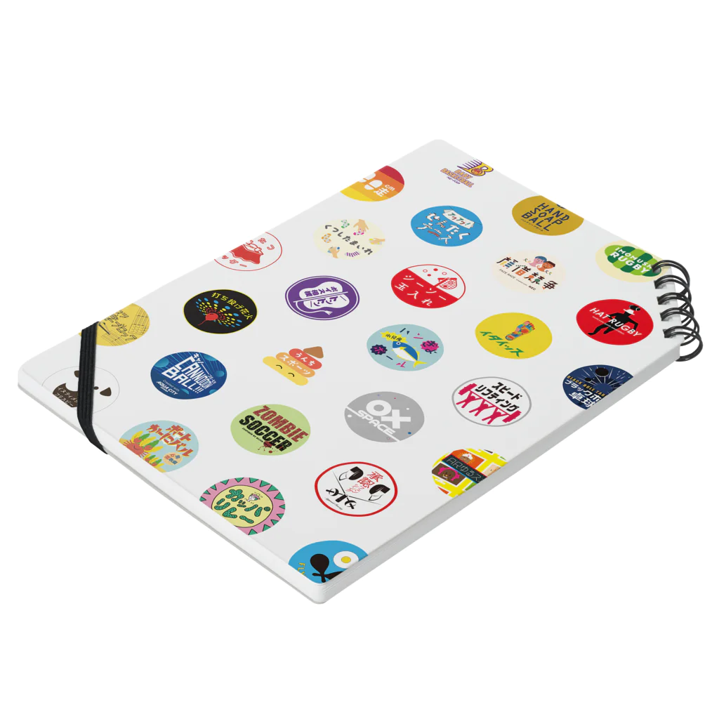 【公式】ゆるスポーツオンラインストアのYURU SPORTS LOGO3 Notebook :placed flat