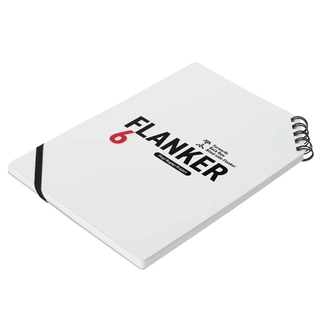 Play! Rugby! のPlay! Rugby! Position 6 FLANKER Notebook :placed flat