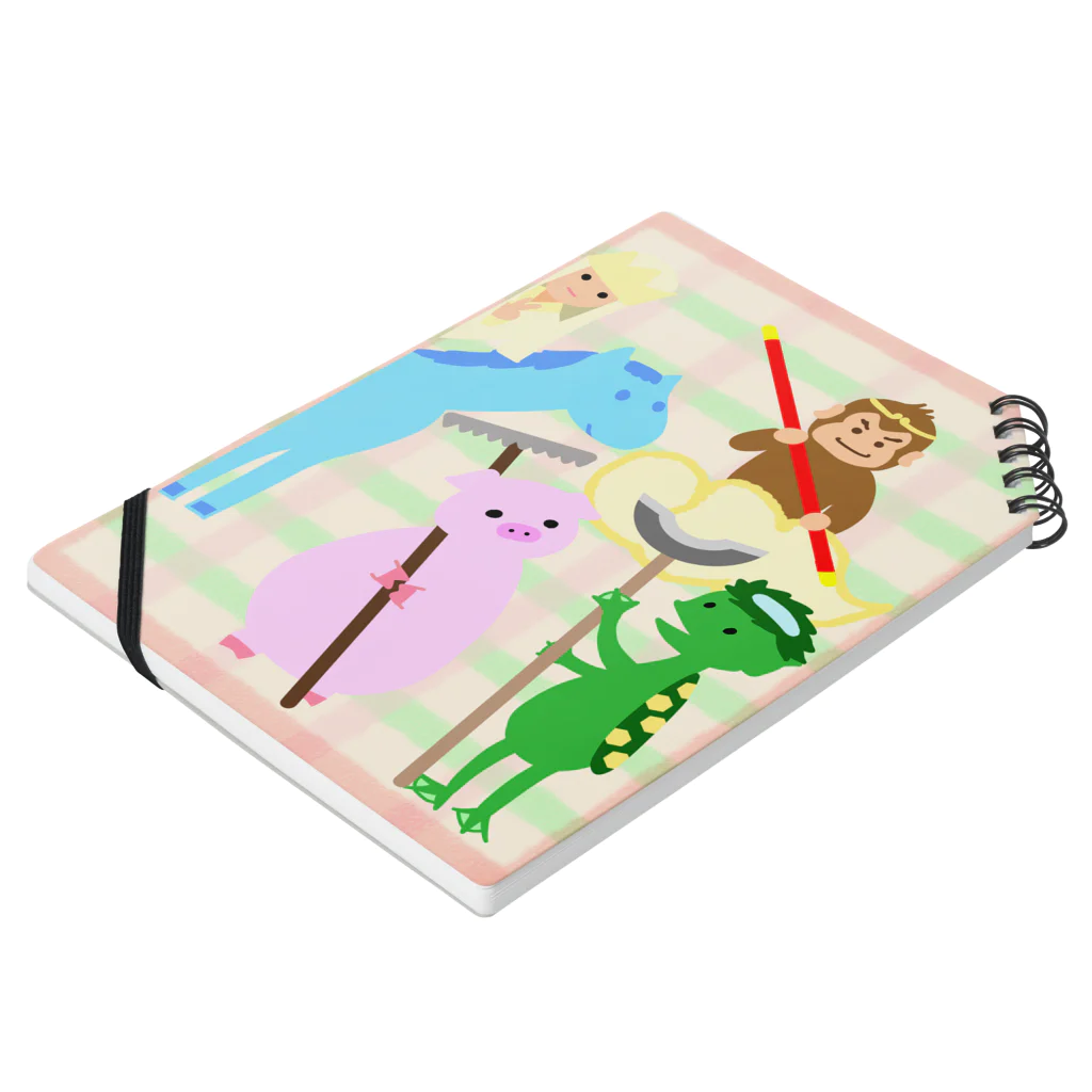 ぽんぽこあんぽんたんのカワイイ西遊記 for Kids! Notebook :placed flat