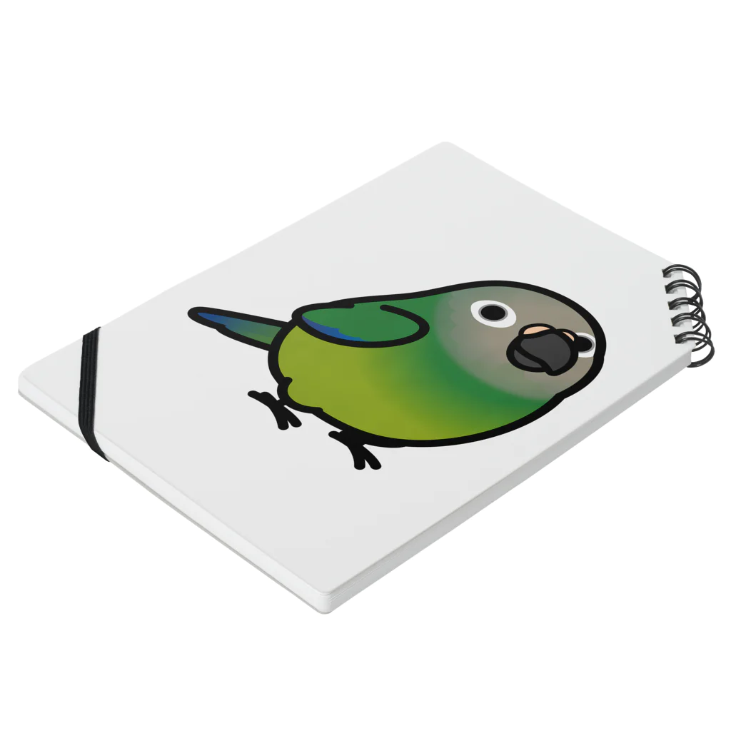 Cody the LovebirdのChubby Bird シモフリインコ Notebook :placed flat