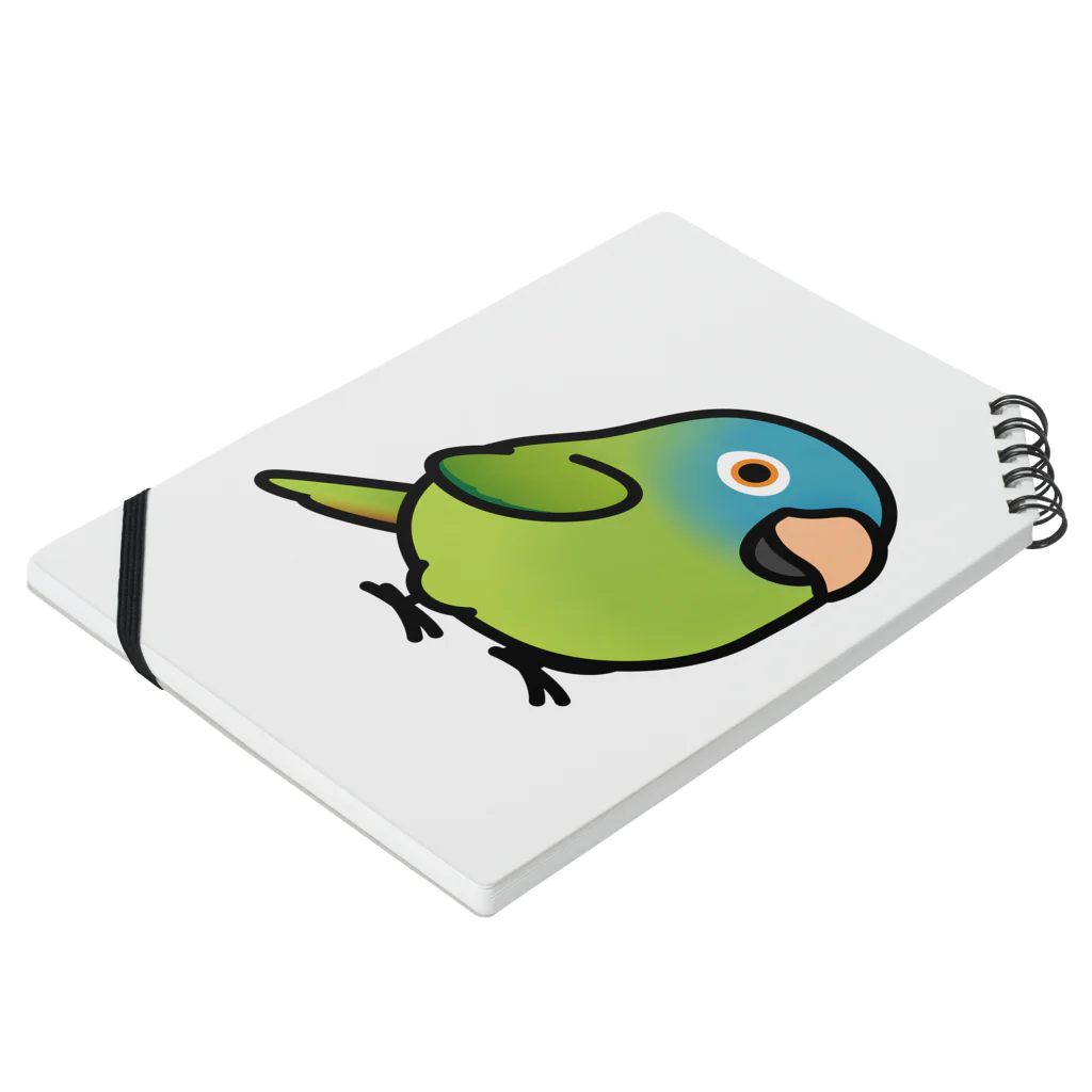 Cody the LovebirdのChubby Bird トガリオインコ Notebook :placed flat