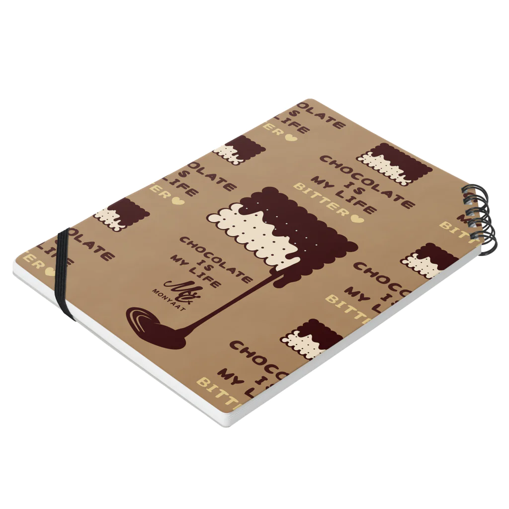 イラスト MONYAAT のCT99 CHOCOKATE IS MY LIFE*角型G Notebook :placed flat