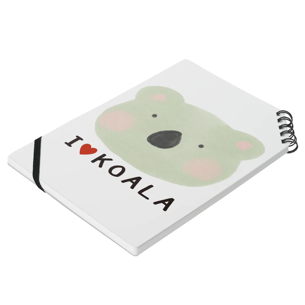 イラストレーター yasijunのＩはーとＫＯＡＬＡ Notebook :placed flat