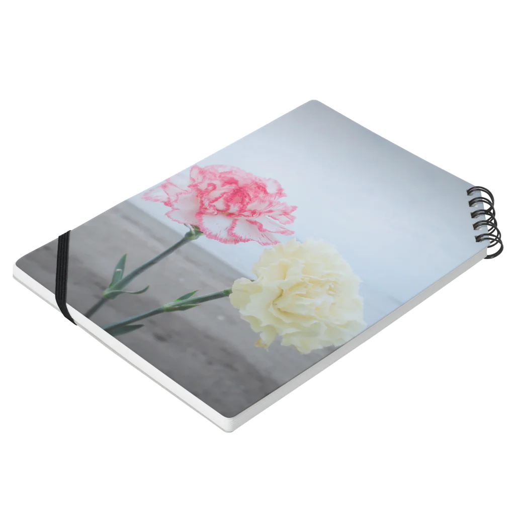 K-sampoの季節の一輪花（手帳） Notebook :placed flat