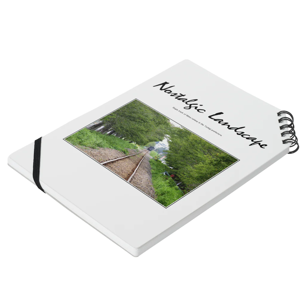 ヴィンテージ鉄道写真グッズの店の走り去る蒸気機関車 C11325 Notebook :placed flat
