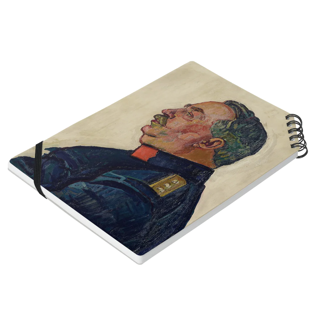 BenjiのPortrait of General Ulrich Wille Notebook :placed flat