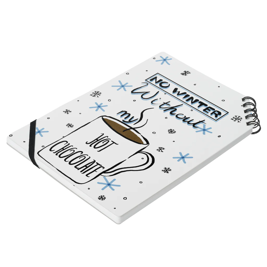 ☆ EMA DESIGN ☆のNo Winter Without My Hot Chocolate Notebook :placed flat