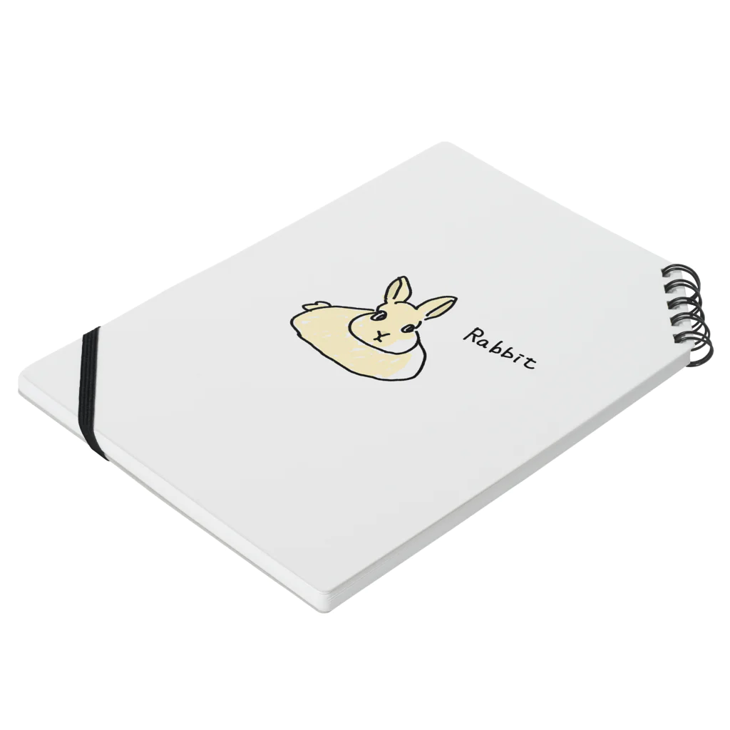 MacasのRabbitくん Notebook :placed flat