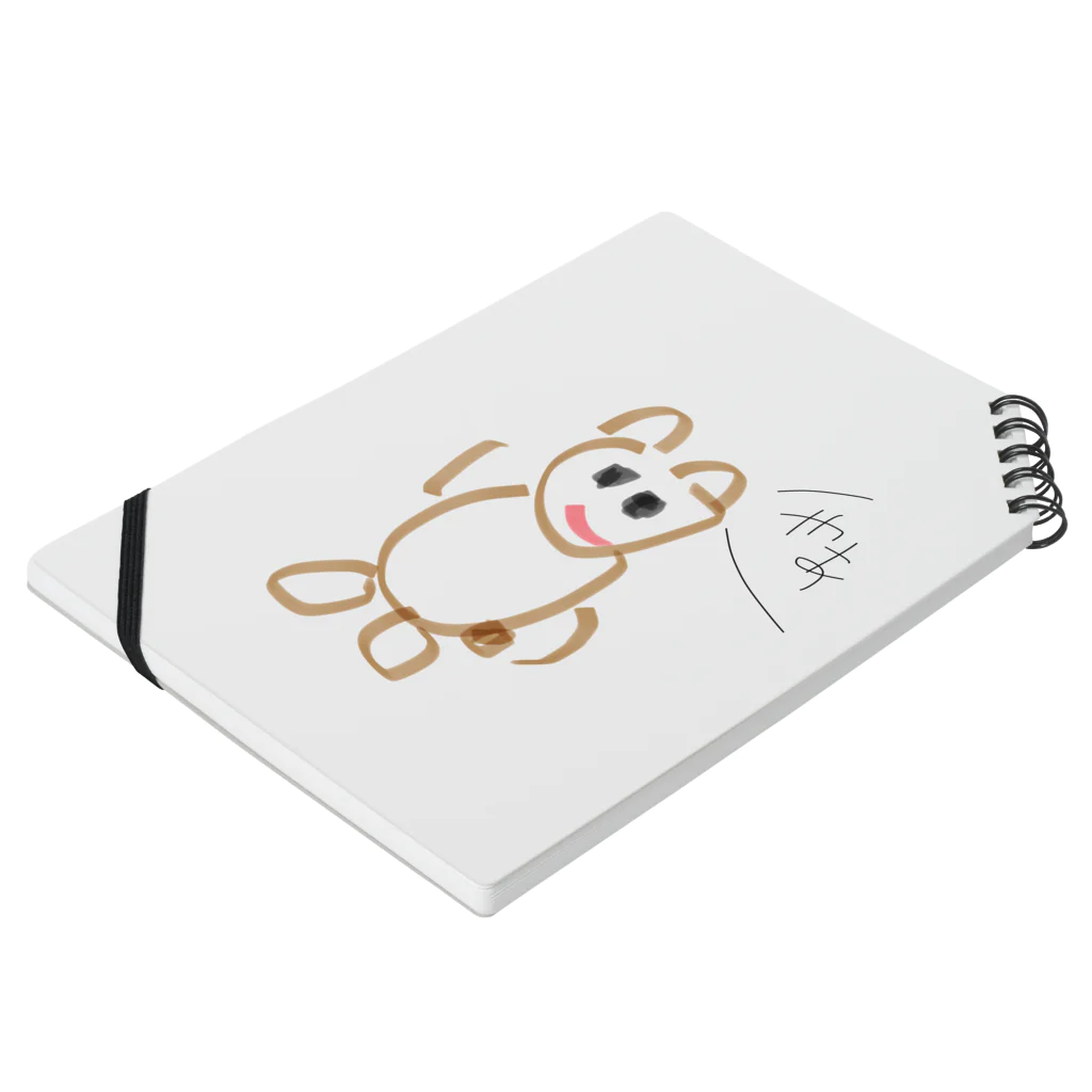 FUKUI11carpbotの森野クマさん、挨拶をする Notebook :placed flat