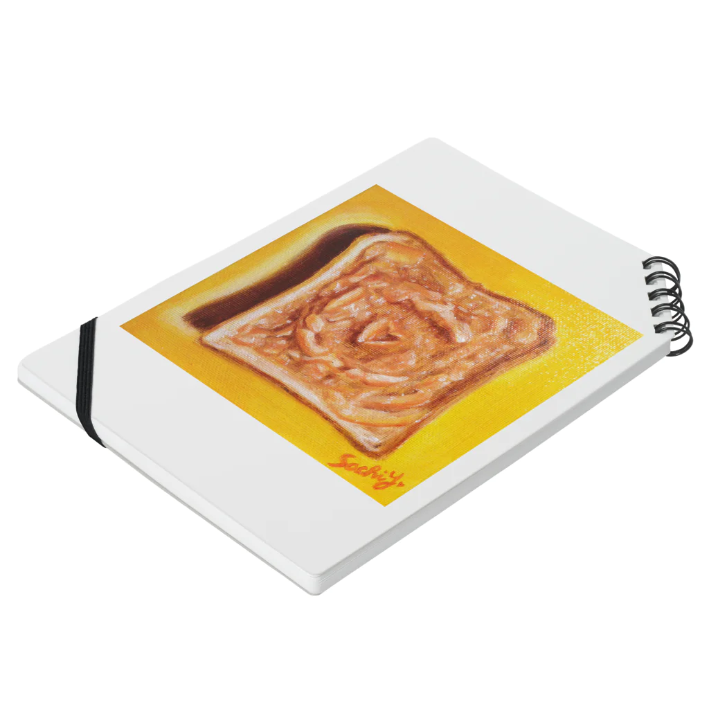 SachiYoshimotoの"C" on Toast Notebook :placed flat