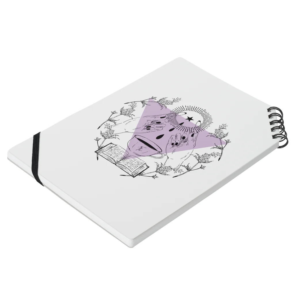 nemunoki paper itemの魔女の庭　魔法の時間 Notebook :placed flat