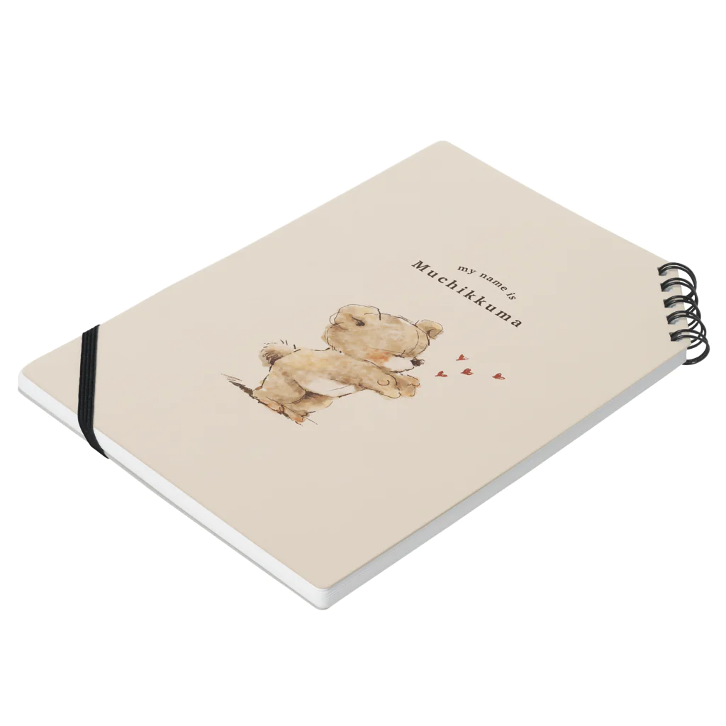 mopicoのむちっくま"chu" Notebook :placed flat