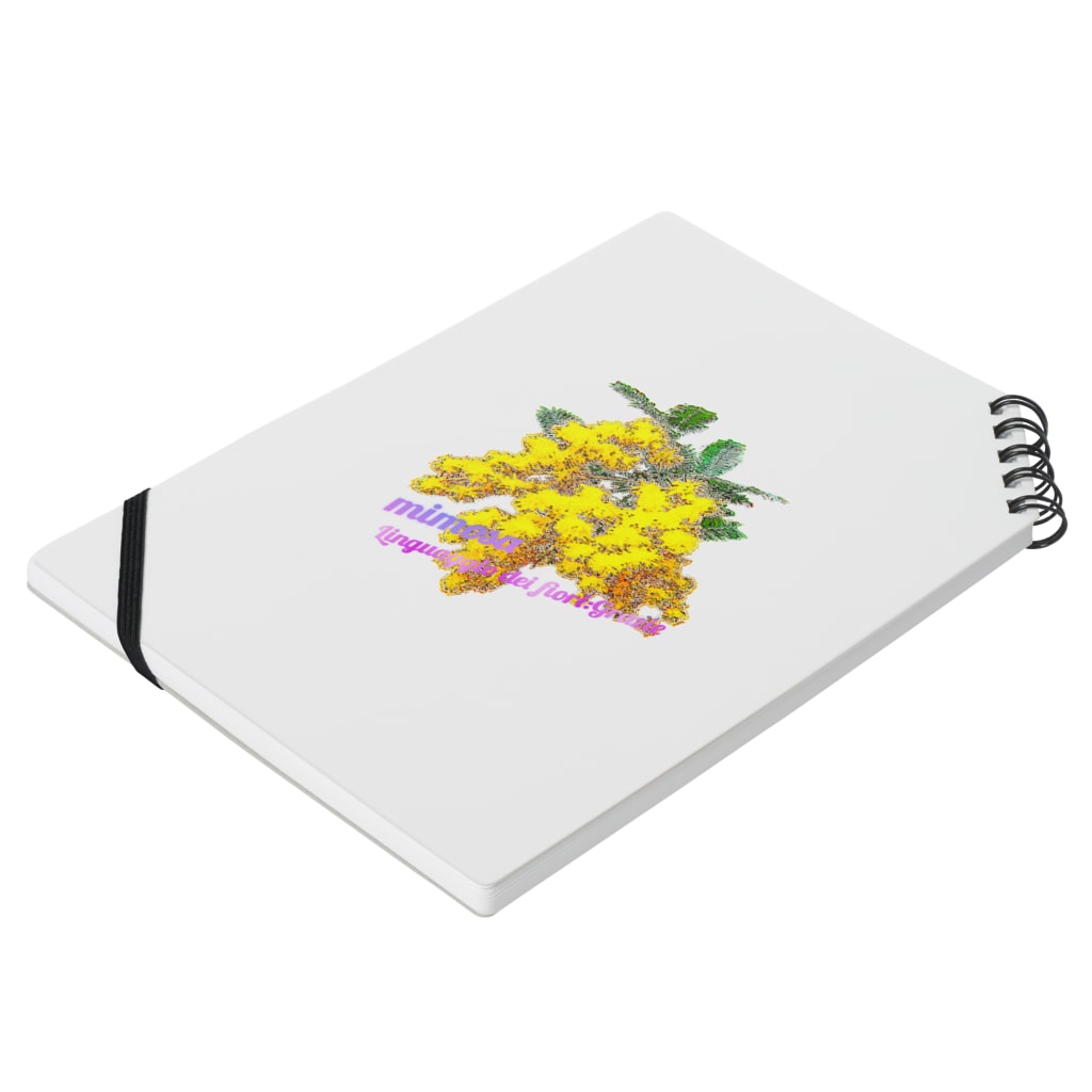マロマロのMimosa Notebook :placed flat