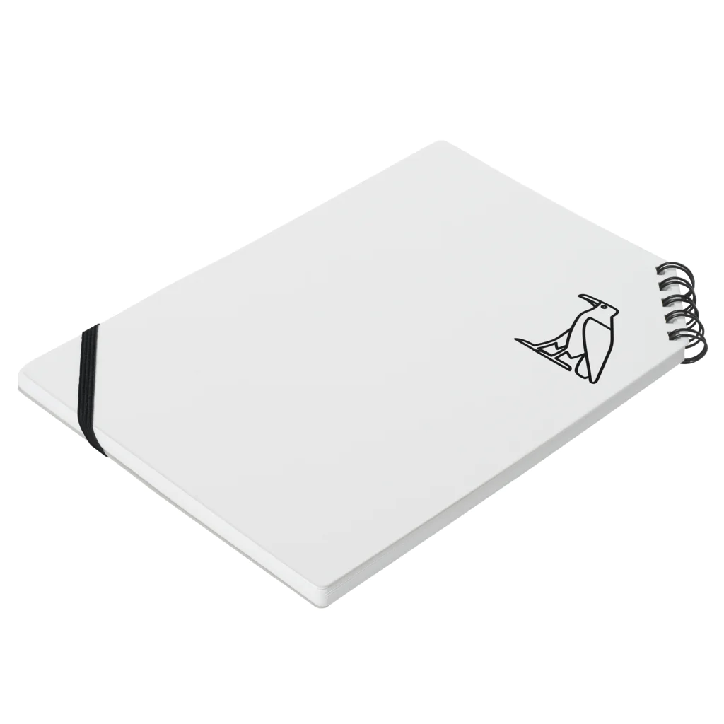 puikkoのヒエログリフ　エジプトハゲワシ（ワンポイント　黒） Notebook :placed flat