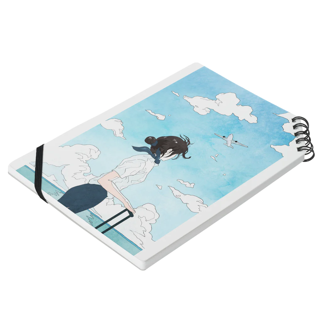 はりーぽっちゃりーのcrew illustration series4 Notebook :placed flat