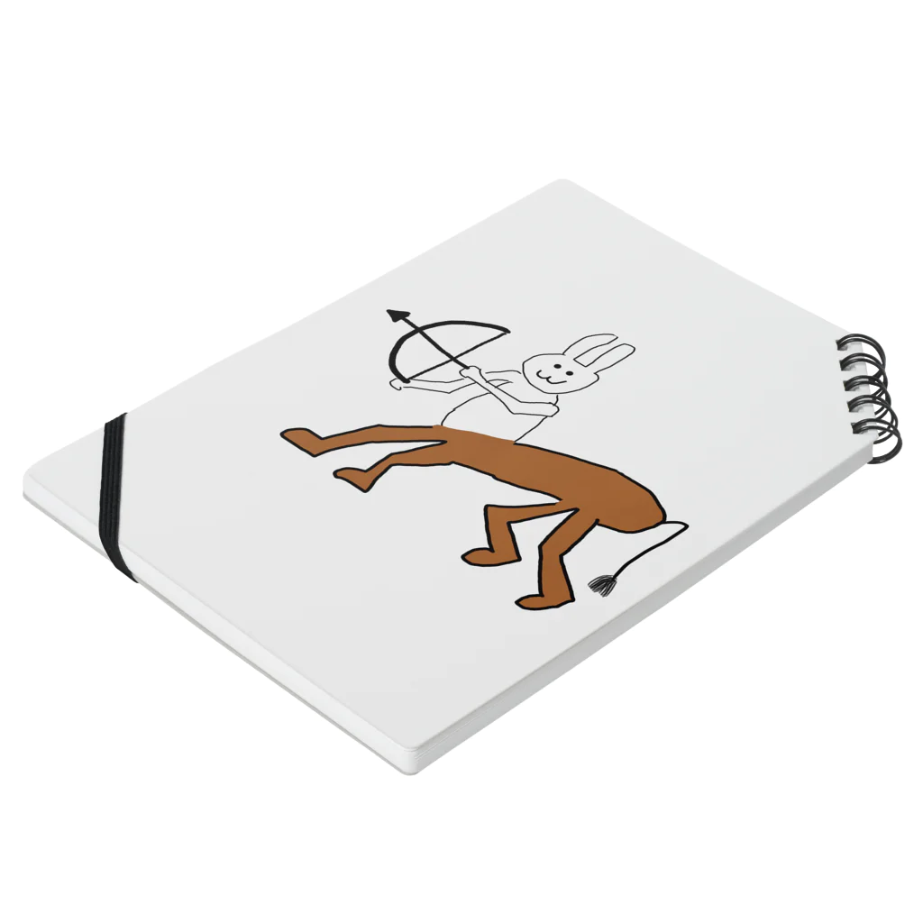 くじらのうさタウロス Notebook :placed flat